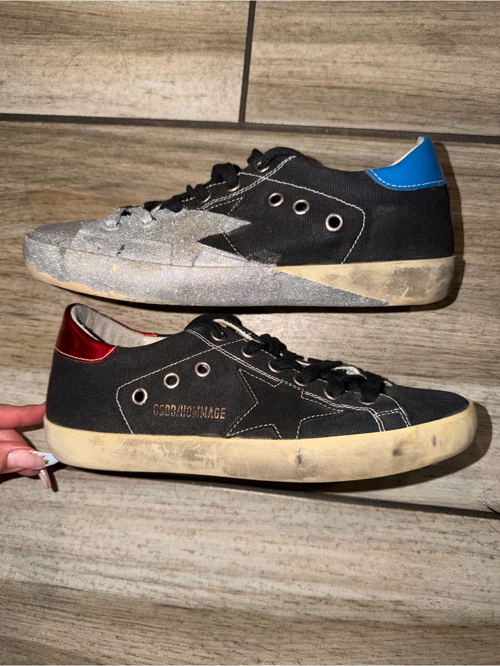 Golden Goose x David Bowie Superstar Sneakers